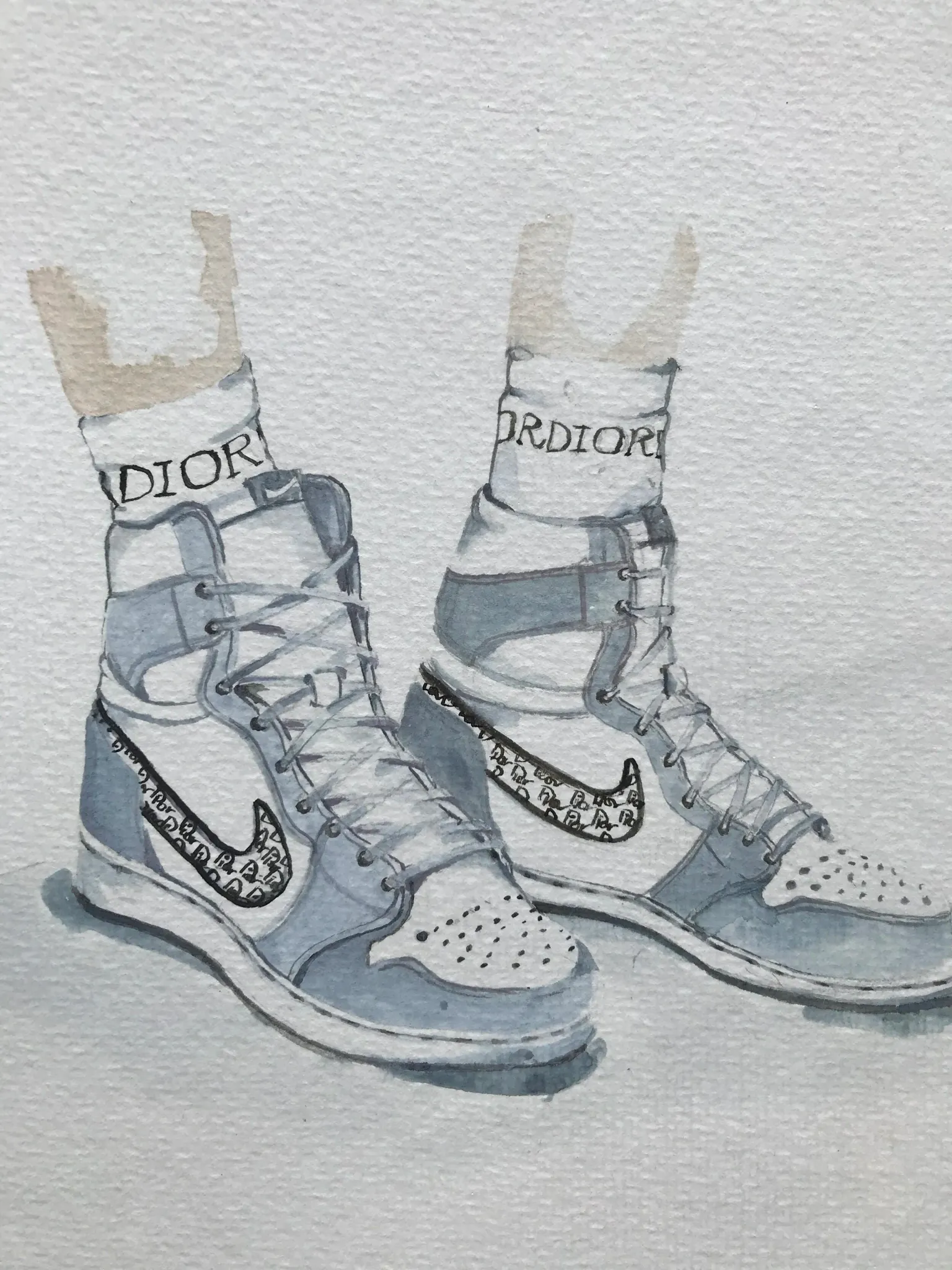 Air Jordan 1 Trainers illustration by Tracey Smith