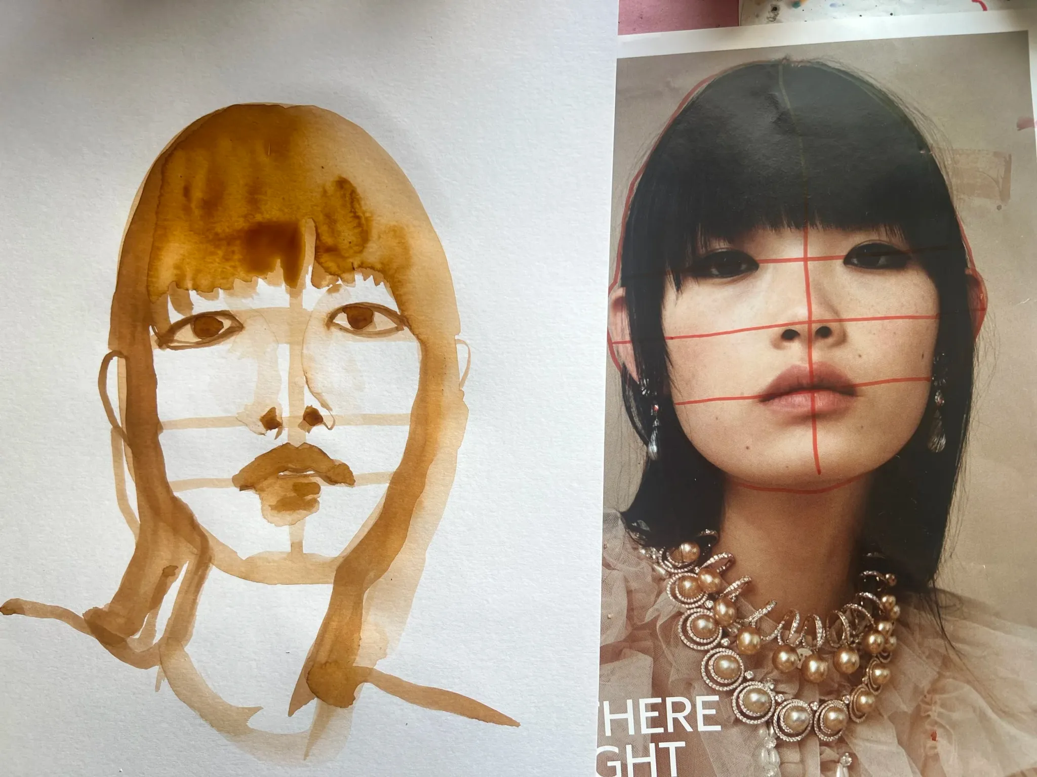 Portrait drawing techniques