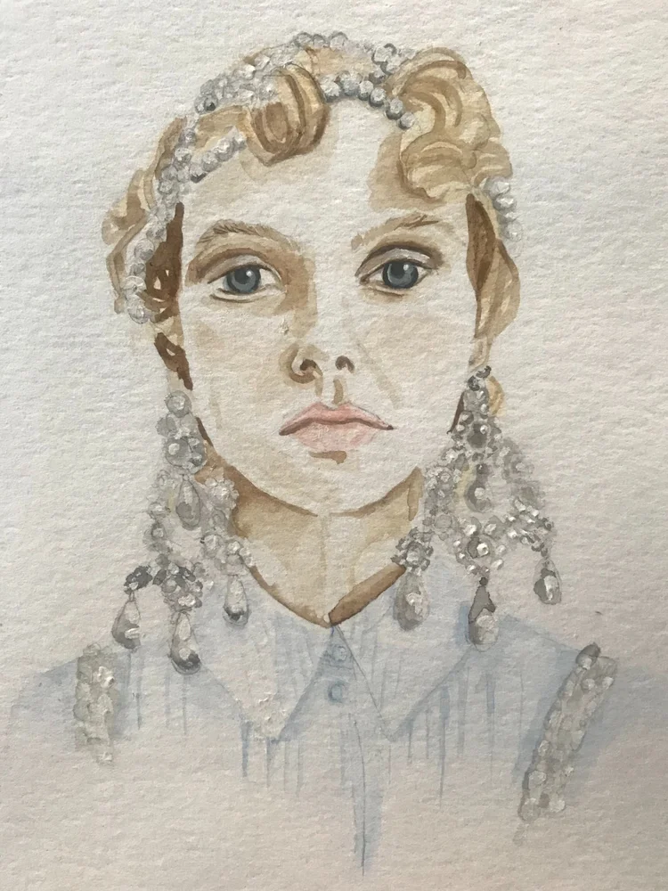 Beauty illustration by Tracey Smith.