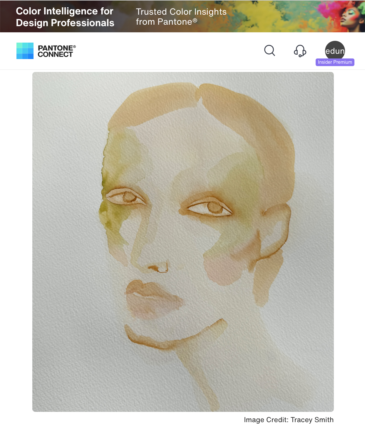 Beauty illustration by Tracey Smith.