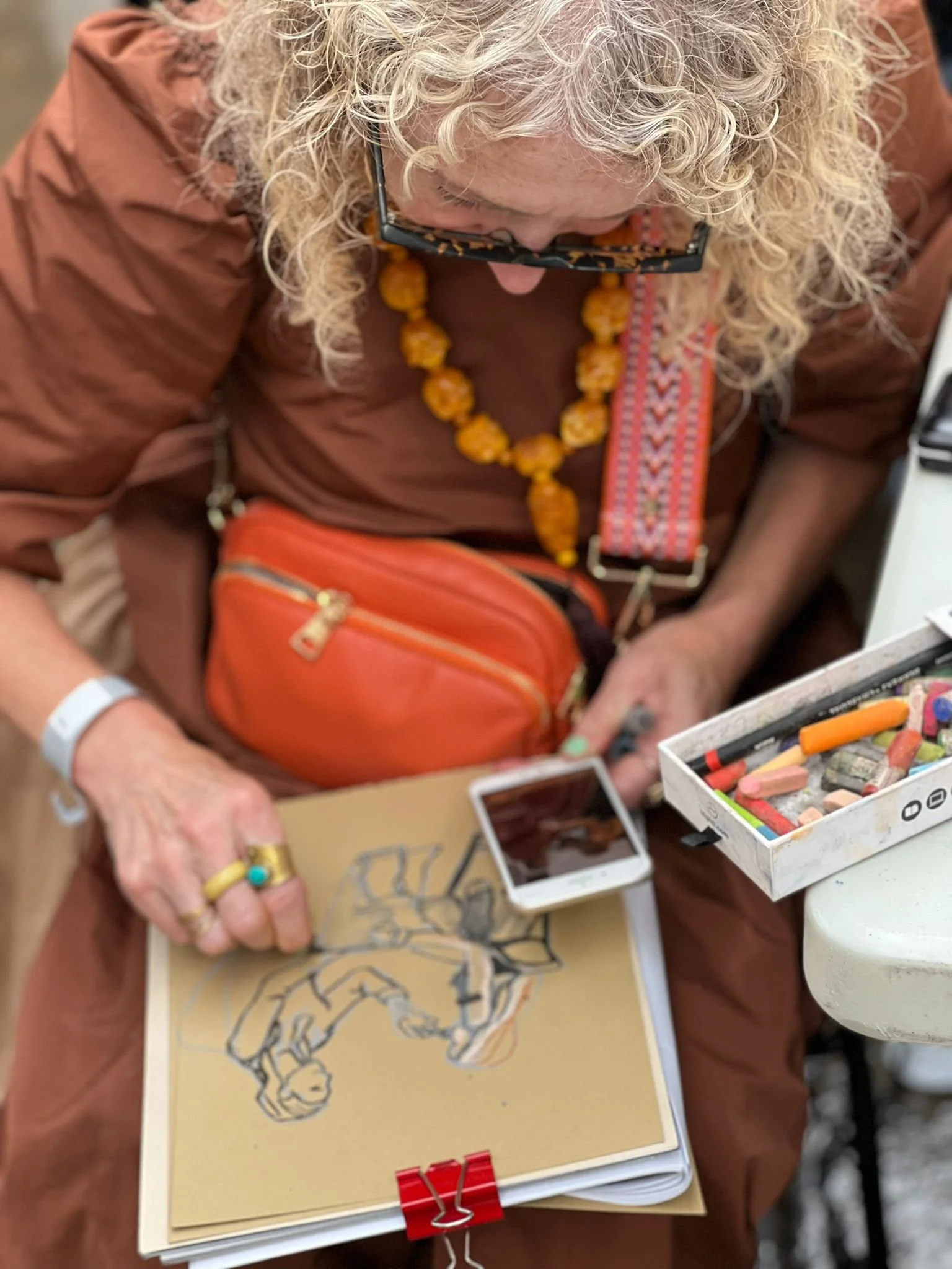 Live Sketching at London Fashion Week