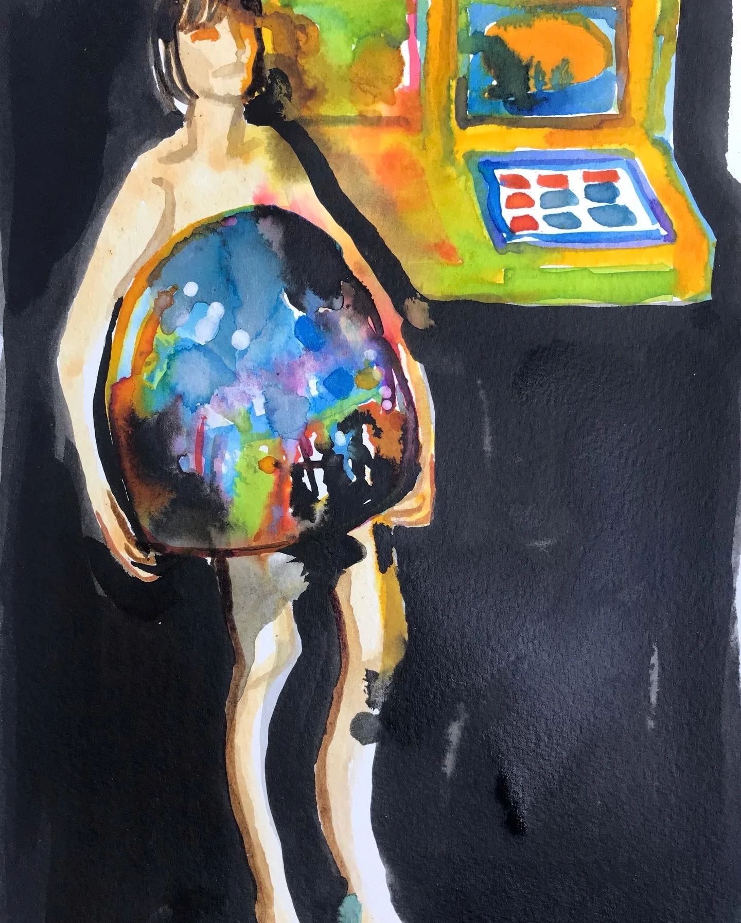 JW Anderson S/S23 catwalk illustration.