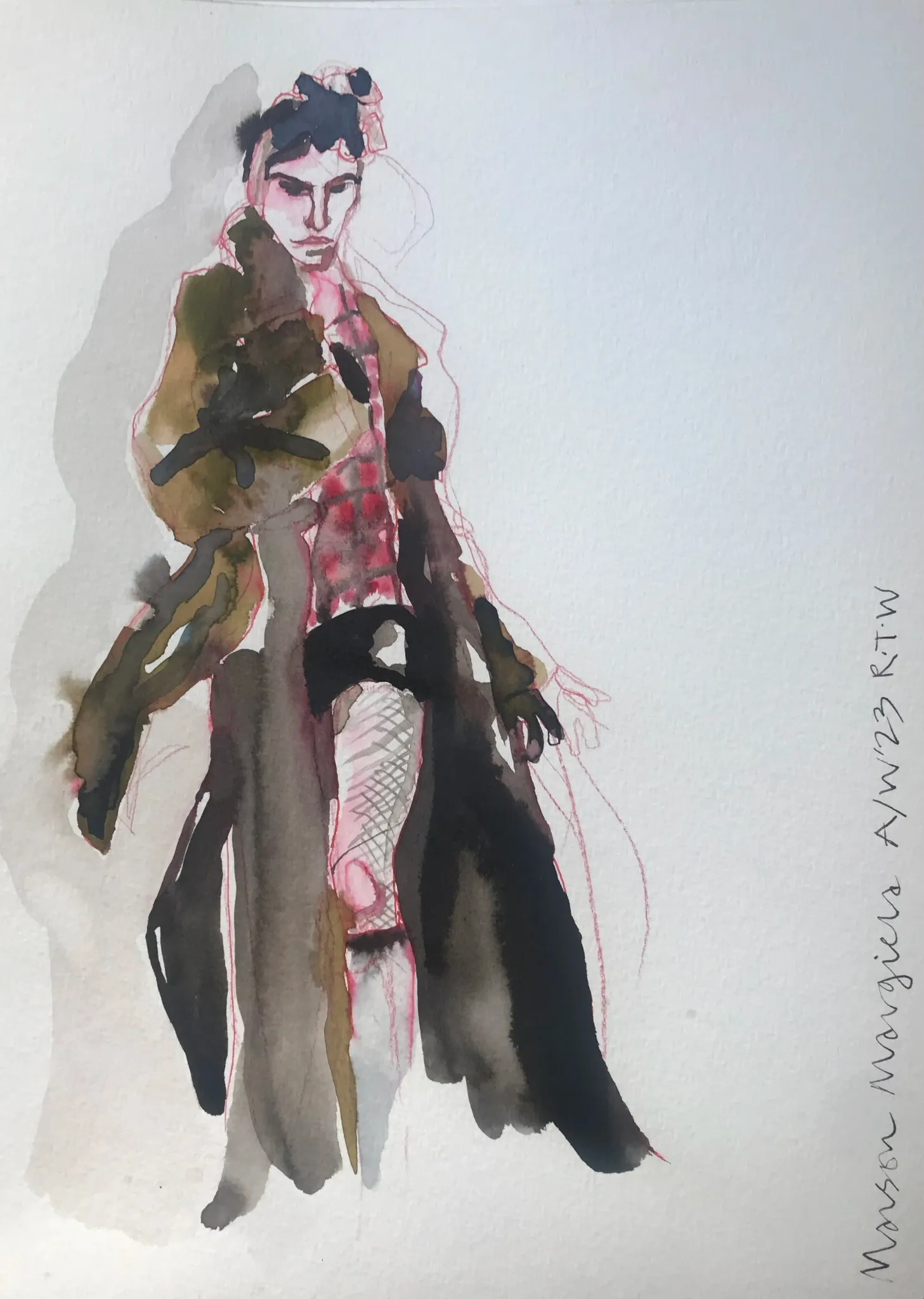 Leon Dame Maison Margiela A/W 23 illustration.