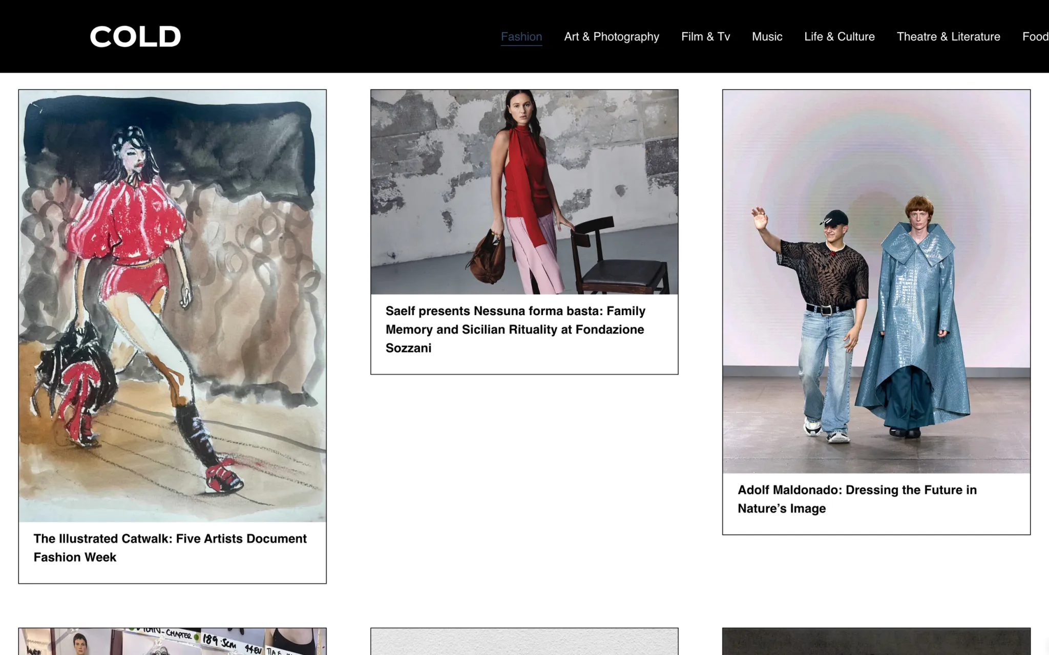 Featured in the Cold Magazines article about Fashion Illustrators covering London Fashion Week April 2026. https://thecoldmagazine.co.uk/fashion-illustration/?v=7885444af42e