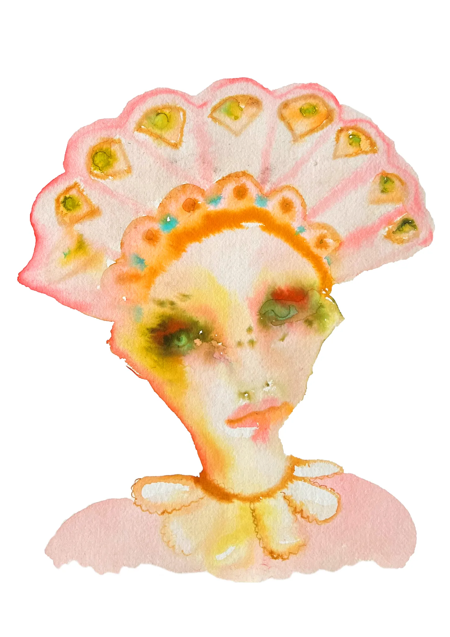 Faye — Inky Face by Tracey Smith