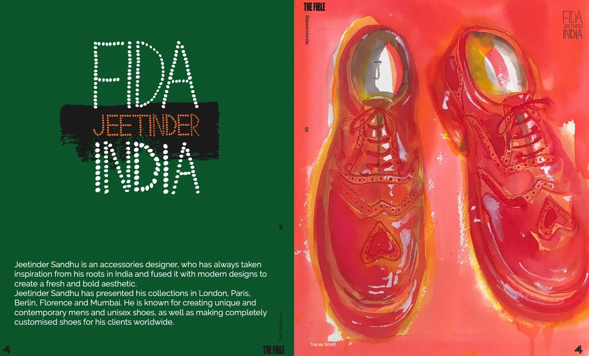 Several images featured in the Fible 4, Annual book of Fashion Illustration