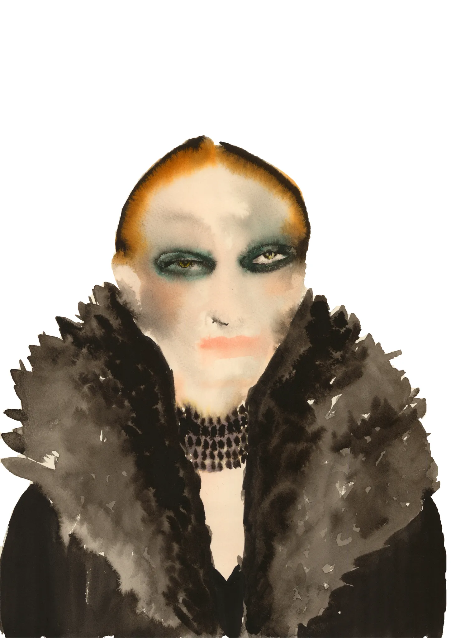 Simone — Inky Face by Tracey Smith